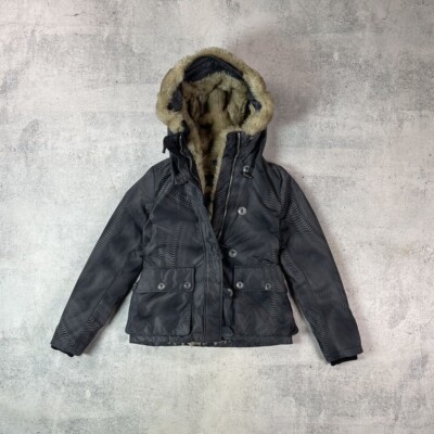 Vtg NAPAPIJRI Y2K Opium Affliction Faux Fur Carti Style Jacket / Women's S