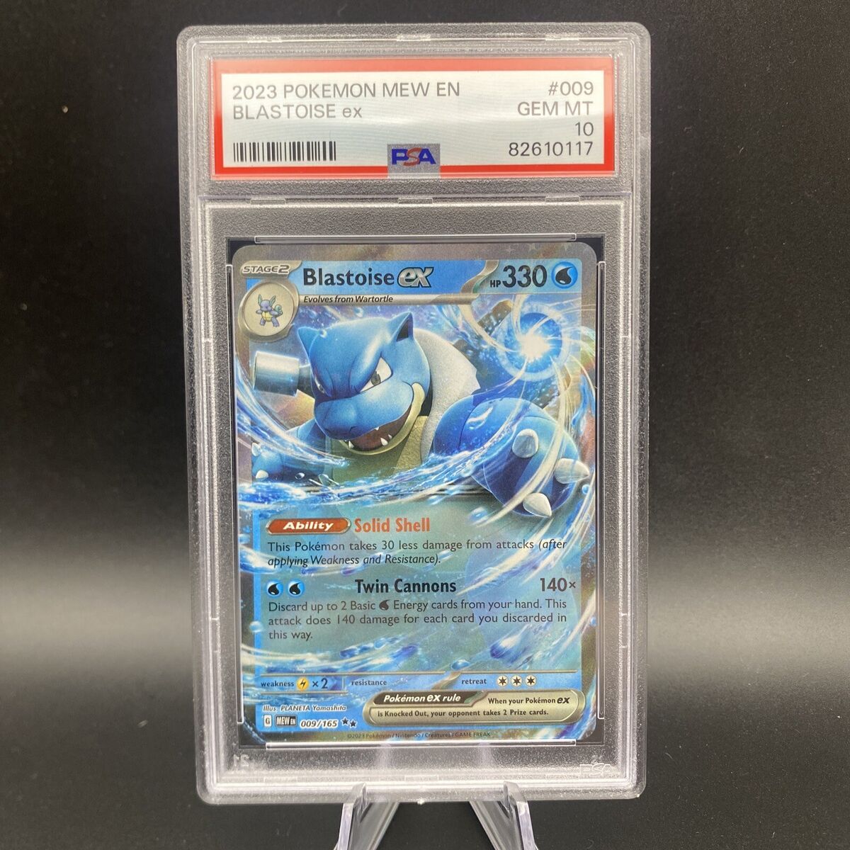 Psa 10 Gem Mint Blastoise Ex 009/165 Pokémon Scarlet Psa 10 Gem Mint Blastoise Ex 009/165 Pokémon Scarlet