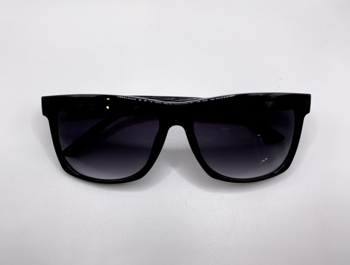 Kenneth Cole Reaction Sunglasses - Matte Dark Tortoise Rectangle Wrap Frame, Brown Gradient Lens, 100% UV Protection - KC1368 52F