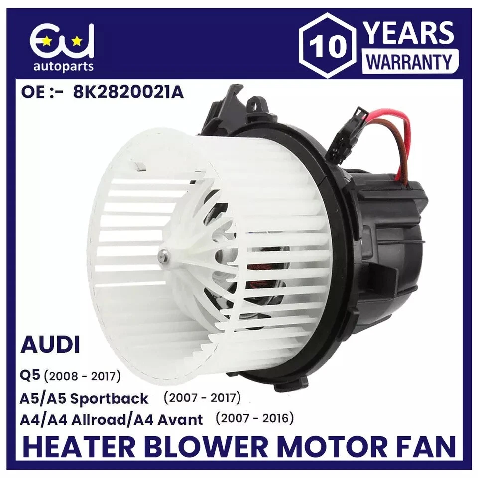NEW HEATER BLOWER MOTOR FAN WITH AIRCON RHD FOR AUDI A4 B8 A5 8F7 8T3 8TA Q5 8RB - Image 4 of 4