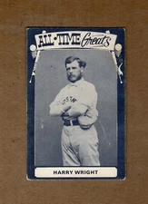 HARRY WRIGHT, Boston ~ TCMA All-Time Greats TYPE 2 strip card (NOT postcard) C