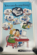 Vintage IBM Poster You Can Do Anything Tools For Education Paper Classroom 1