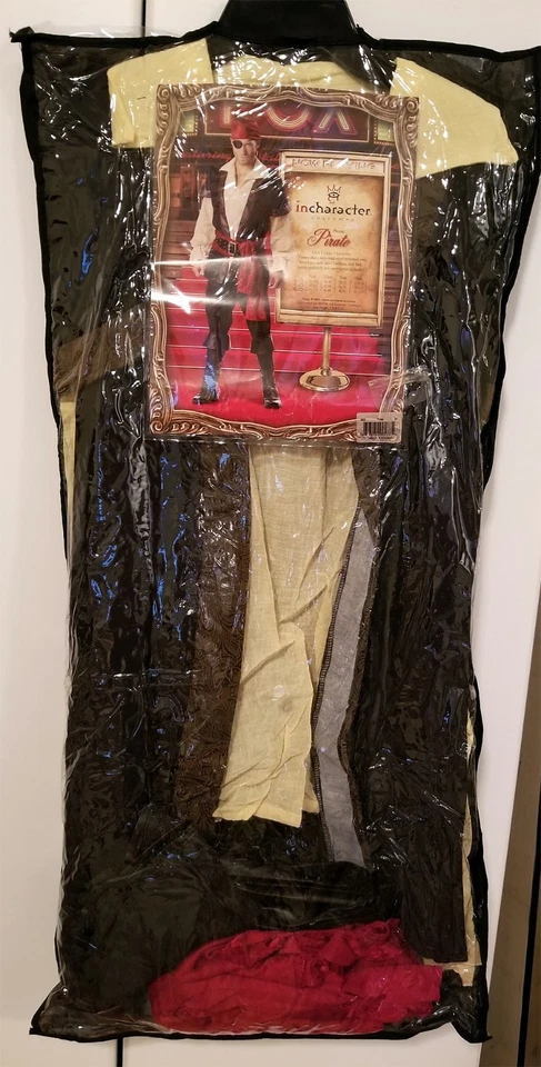 Mens Halloween Pirate Costume Designer Outfit Adult Party Theater M Medium Gift - Image 2 of 4