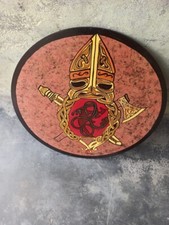 Viking Wooden Shield Velhalla Shield Knight Round Medieval Warrior Cosplay