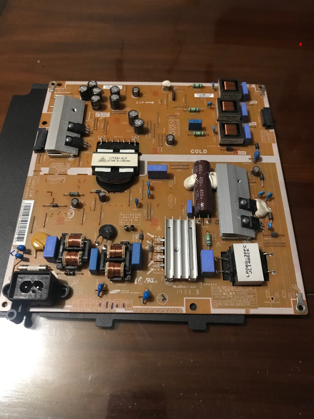 Carte alimentation Samsung UE40H6400K pour restauration de téléviseur 40''