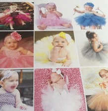 Baby Girls 1st First Birthday Dress Romper Tutu Skirt Headband In Pink