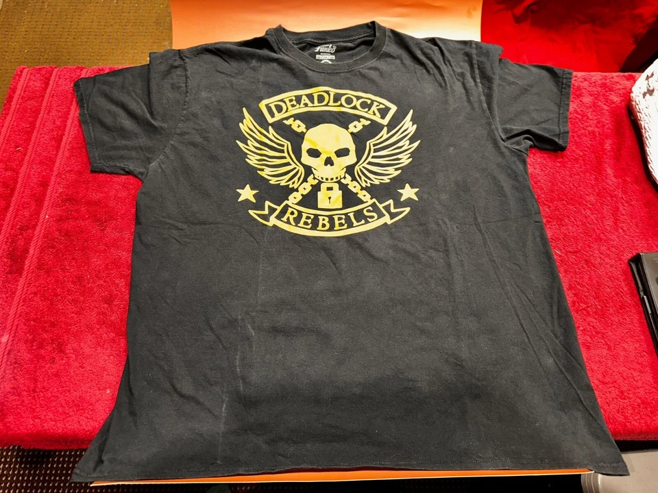 Camisa/Camisa Overwatch McCree 2XL Negra Manga Corta Deadlock Rebels Foto 2 de 4