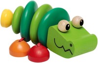 Selecta Babywelt Holz Greifling Klapper-Kroko Rasselspaß Zum Klappern 61044