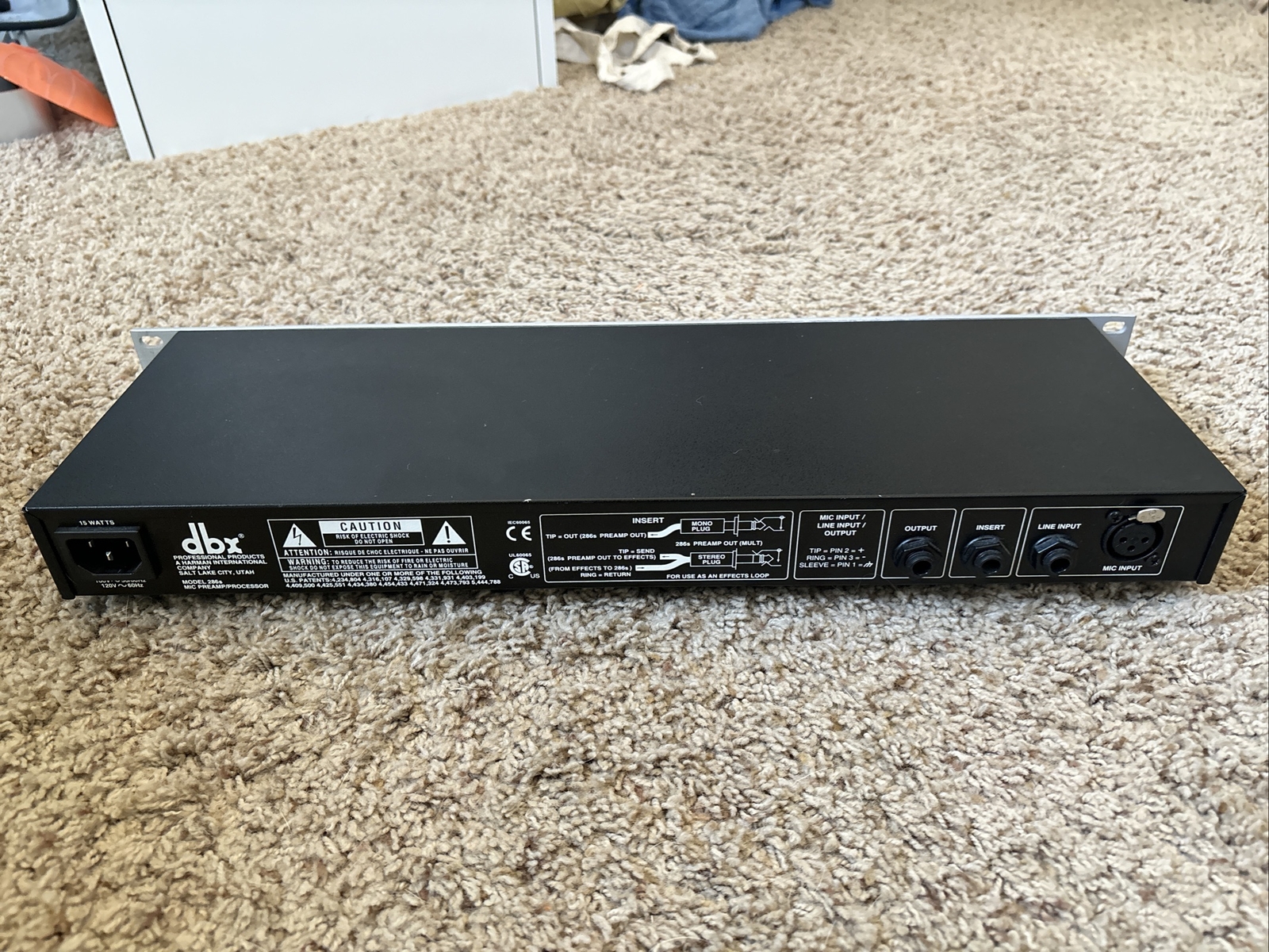 dbx 286s microphone preamp processor Compressor Mic Pre eBay