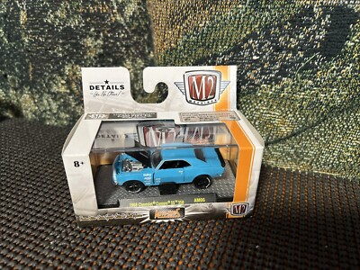 M2 Machines 68 1968 Chevrolet Camaro SS 350 Auto-Mods Chevy Car AM06 17-44 Blue