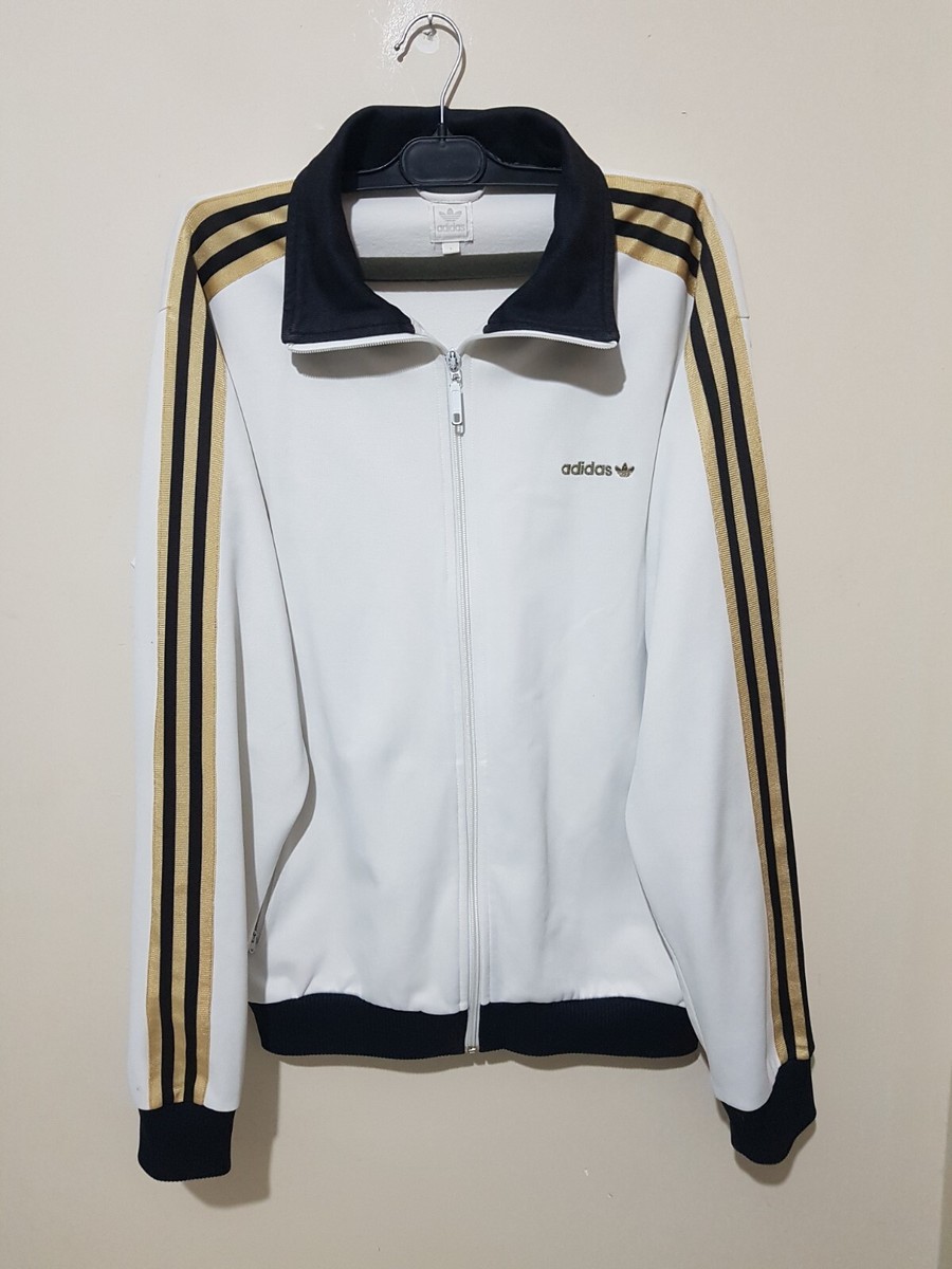 Adidas Beckenbauer 2006 White Gold Black Track Top Jacket