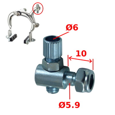 BIKE BRAKE CABLE ADJUSTER D6 SCREW ADJUSTING BARREL