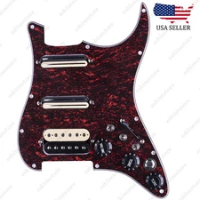 Guitar Hss Loaded Prewired Pickguard with Multi Switches For Strat St TORTOISE