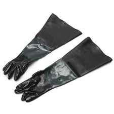 24"x8" Replacement Labour Protection Gloves For Sand Blasting Cabinet Sandblast