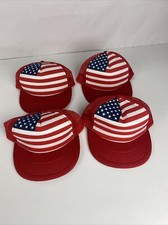 American Flag Hats Lot Of Four