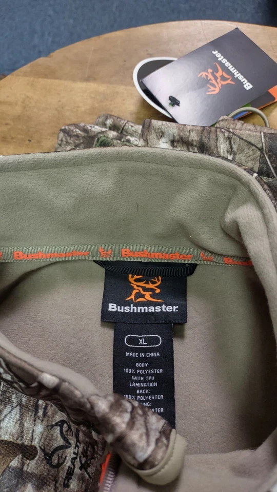 NWT REALTREE XTRA Full Zip Softshell Camo Jacket Men's Size XL Bushmaster - Image 3 of 4