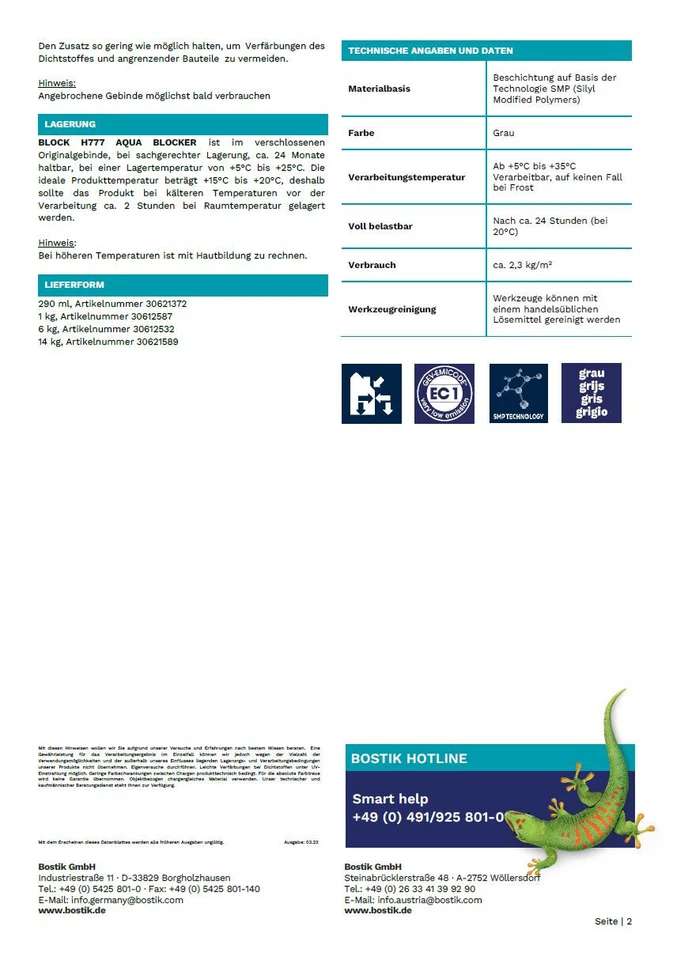 Abdichtung Flüssigfolie AQUA BLOCKER Streichfolie Universal Keller Dach Wand - Bild 2 von 4