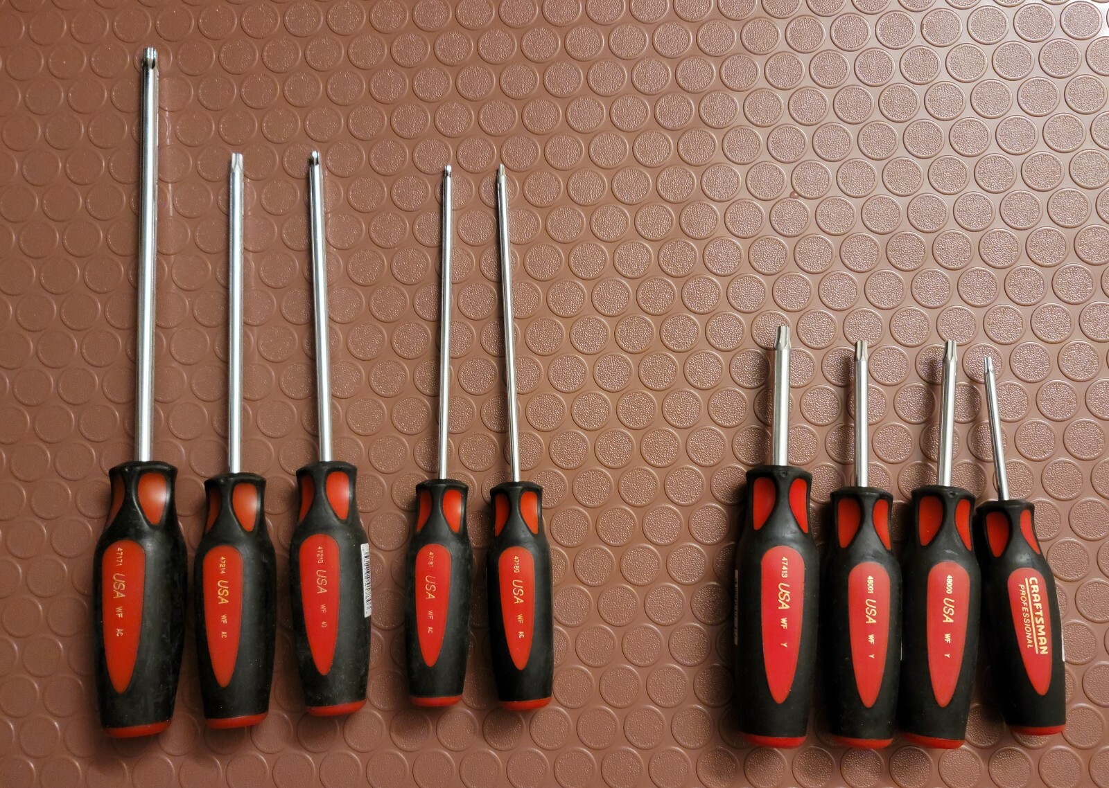 Craftsman (Made In USA) 9 Piece Professional Screwdriver Torx Star Set Mechanic eBay