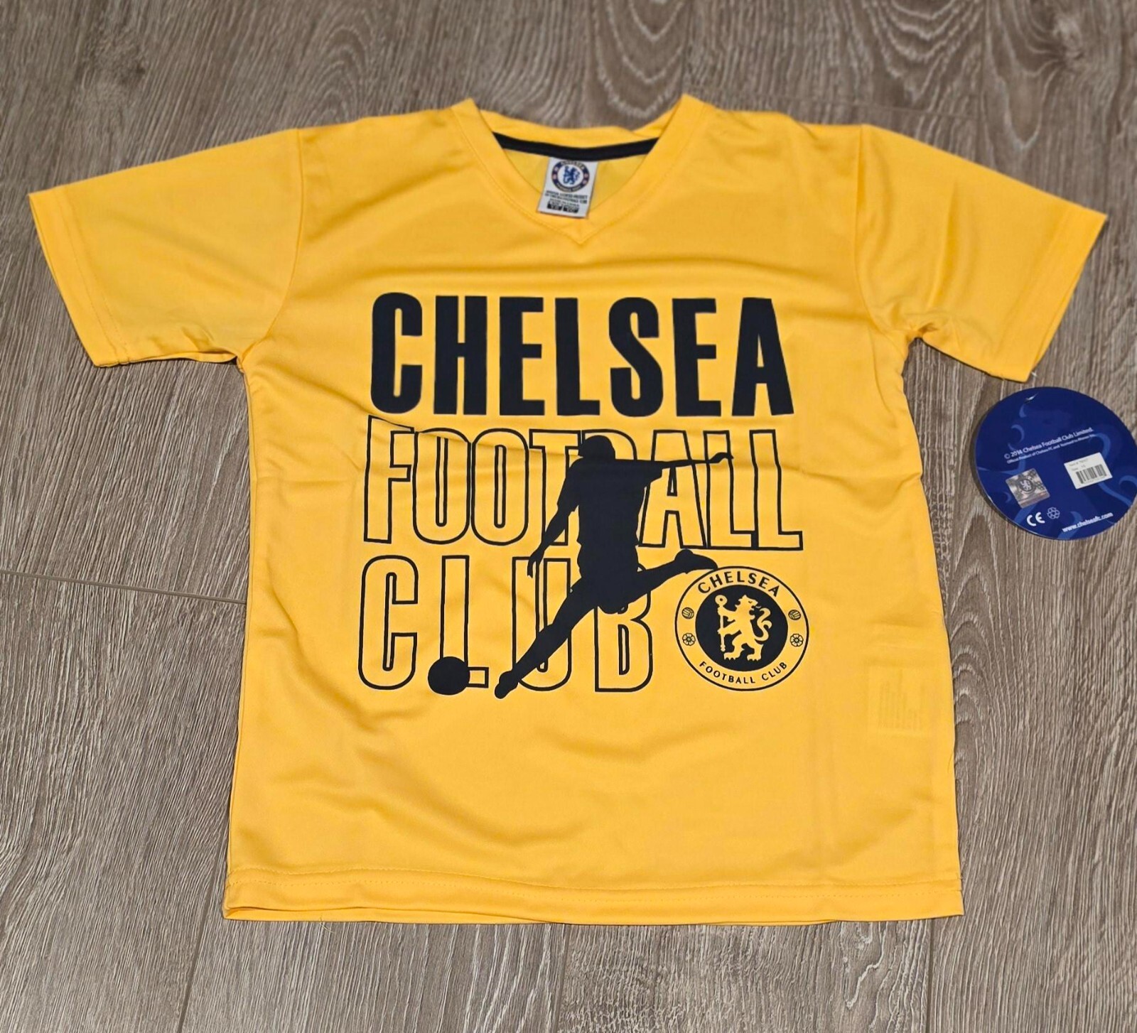 Chelsea Soccer Poly Shirt Soccer Youth Jersey - 2015 Version Yellow