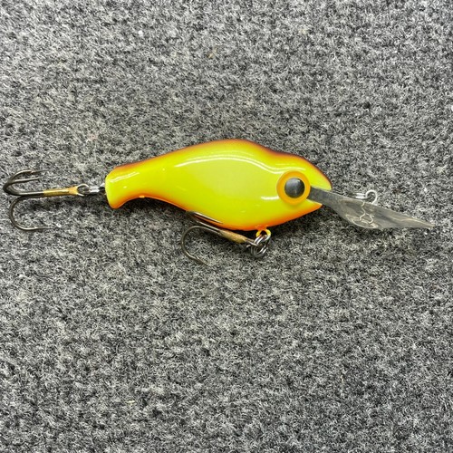 Wordens Hawg Boss Super Toad II Vintage Crankbait Lure - Chartreuse Brown