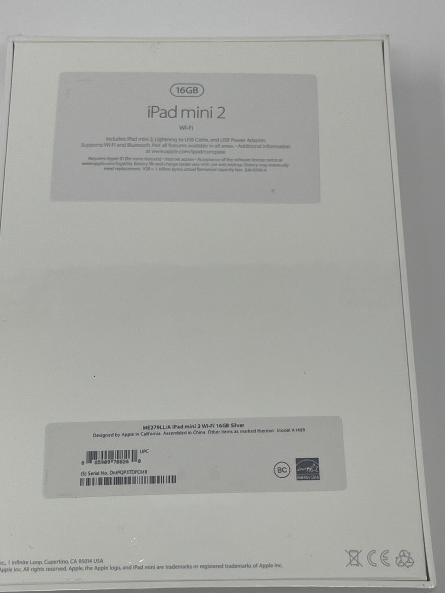 Apple iPad mini 2 16GB Wi-Fi 7.9-inch with Retina display ME279LL