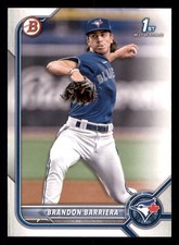 2022 Bowman Draft Brandon Barriera #BD-21 FBC Toronto Blue Jays