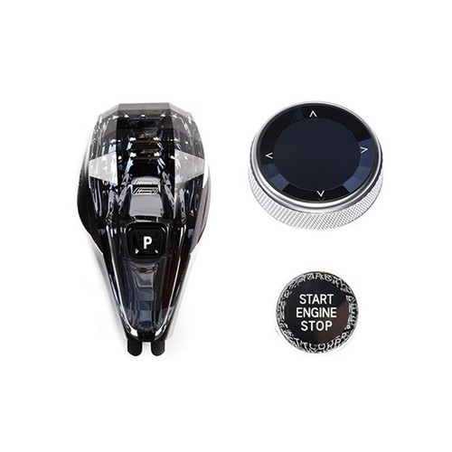 3pcs Crystal Gear Shifter Knob Kit Button Fit BMW 5 6 7 Series G30 G32 G11 18-22 - Picture 19 of 21