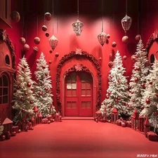 10'x10' CP Christmas Season Scenic Microfiber Fabric background backdrop BHF1786