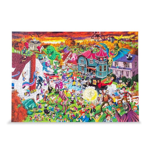 Horror Attack 1000-Piece Jigsaw Puzzle | Fun Brain Teaser, Toys & Games for A...