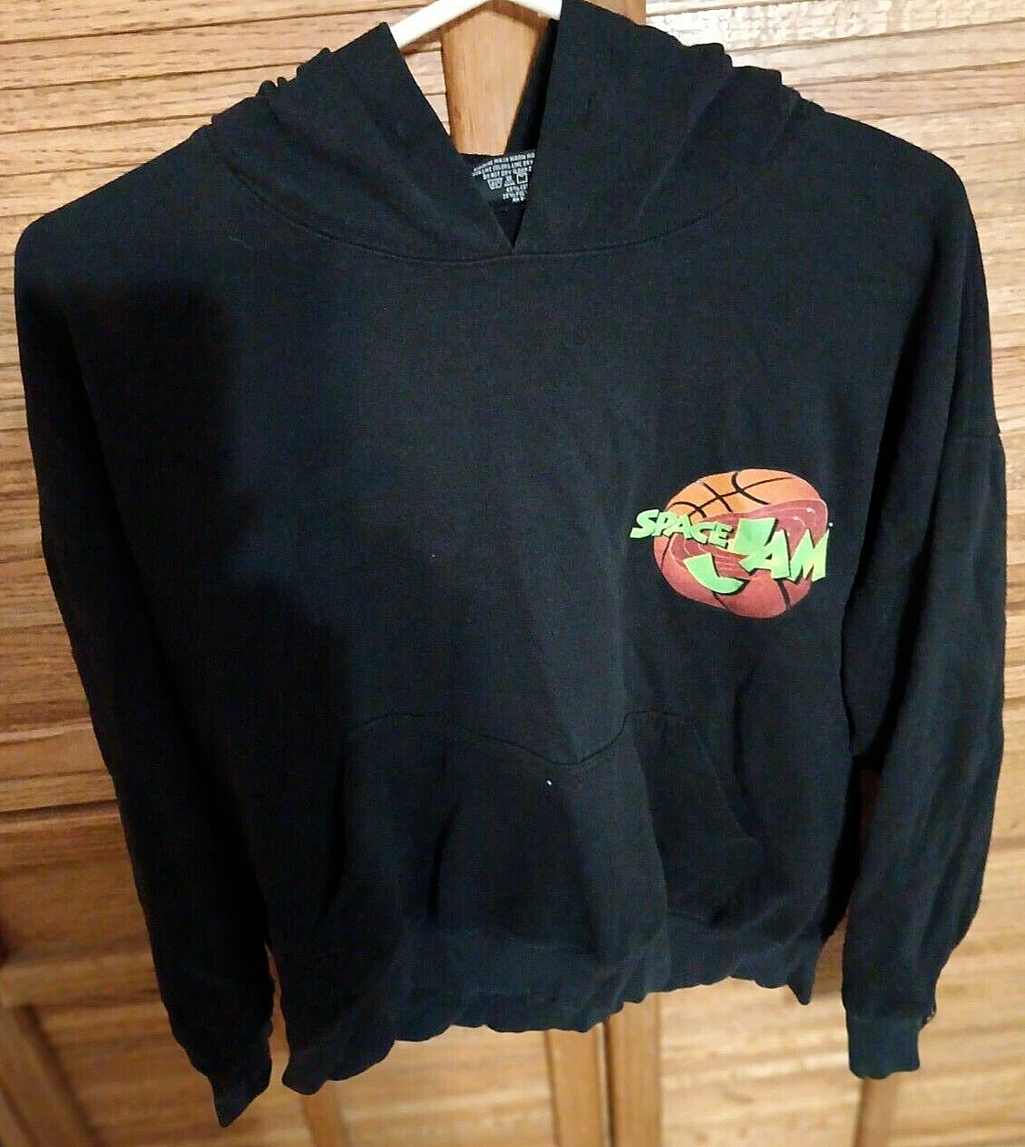 VETEMENTS Felpa con cappuccio autentica abbigliamento Space Jam Life grande pullover insetti neri