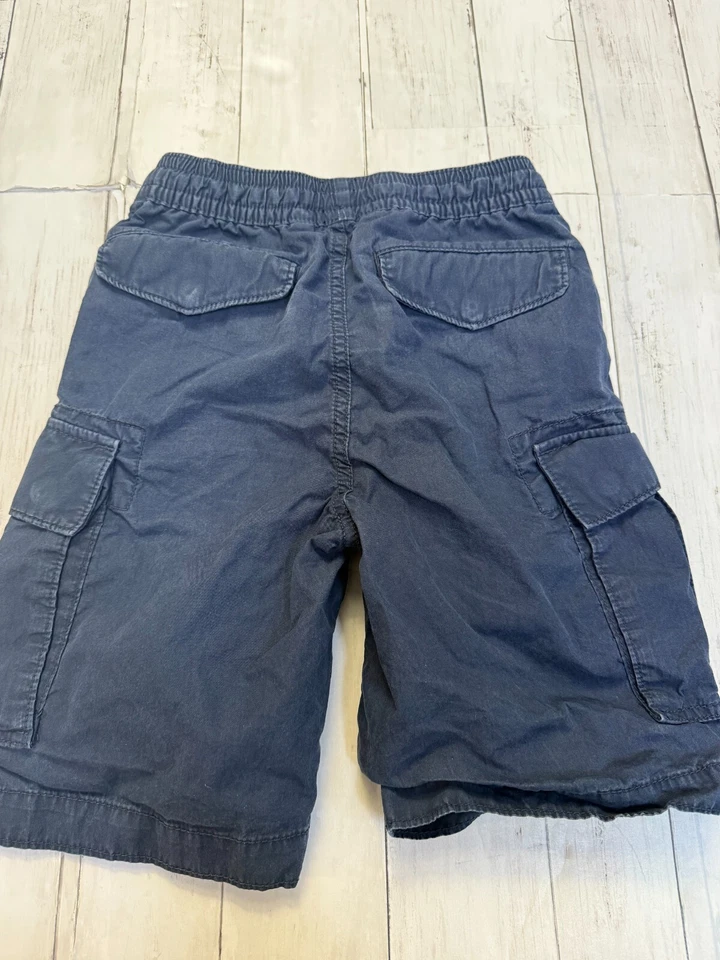 Shorts Gap Meninos Azul Marinho Cintura Elástica Núcleo Moderno Clássico Gellar Cargo Tamanho M - Imagem 2 de 4