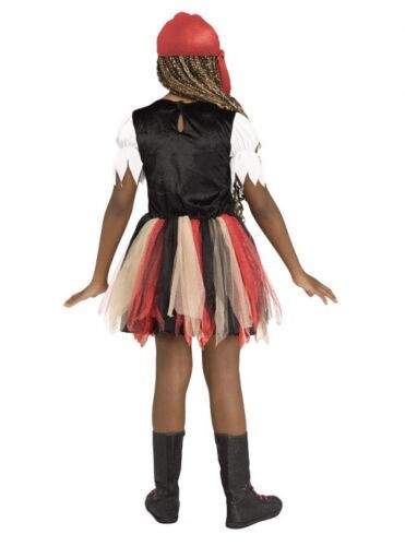 Rubie's Piratenkostüm Für Mädchen – Komplett-Set Mit Oberteil, Rock Und Hut In Größe L