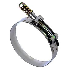 2pcs 105-113mm T-bolt Spring Clamp Turbo Intake Intercooler Hose Clamp