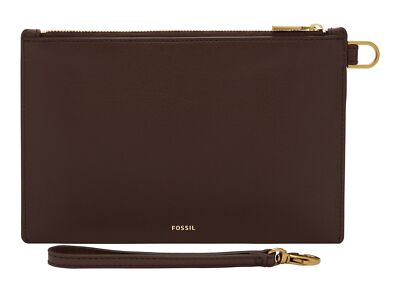 FOSSIL Wristlet Handgelenktasche Tasche Espresso dunkelbraun Neu