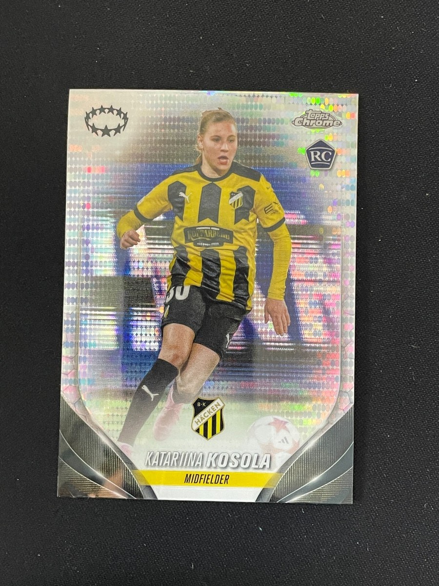 【50シリ】ガルナチョ topps soccer auto RC Katariina Kosola 2023-24 Topps Chrome UEFA Women's RC Pulsar