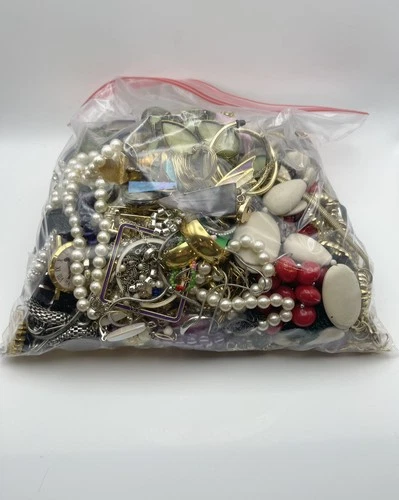 ~6 LB Mystery Costume Jewelry Lot| Vintage & Modern | Includes Brighton Necklace