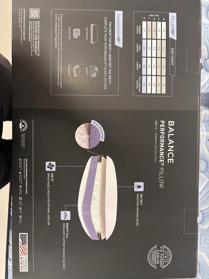 BEDGEAR Balance PERFORMANCE Almohada 1.0 Funda Absorbente de Humedad Foto 2 de 4