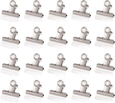 Silver Metal Bulldog Clips 1.25 Inch Pack