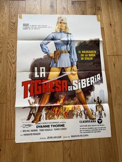 Ilsa the Tigress of Siberia 1977 Original Spanish Movie Poster Dyanne Thorne 27x