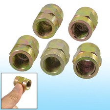 5 Pcs Hydraulic 1/4" x 1/4" NPT Female Thread Flat End Pipe Fittings Couplers