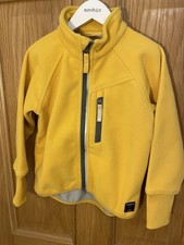 Polarn O. Pyret 2-3 Years Yellow Windproof Fleece Jacket Excellent Condition