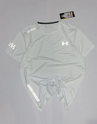 T-shirt under armour blanc / T-shirt Heat Gear blanc / Taille L - Photo 1/4