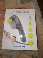 Conaircare Touch N Tone Massager Acupressure Muscle Soft Touch 4 Attachments