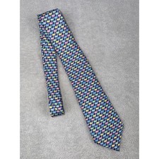 Vineyard Vines Boys Whale Print Silk Necktie Blue Multicolored Fast Shipping 