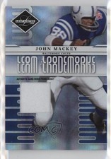 2008 Leaf Limited Team Trademarks Materials Prime 16/25 John Mackey HOF 2k3