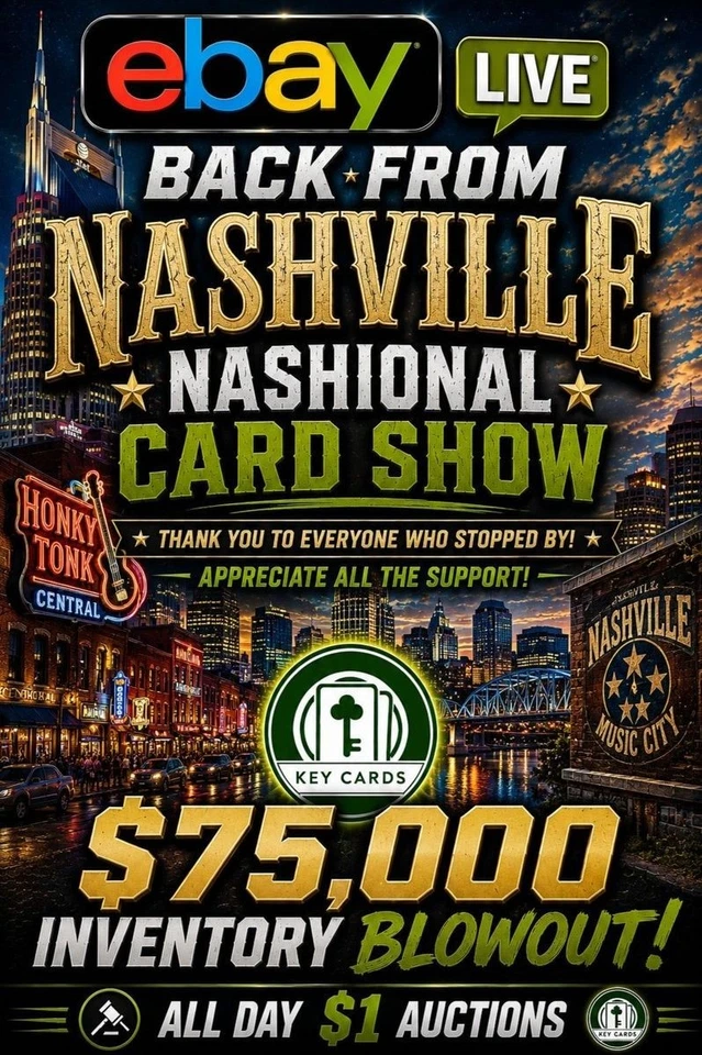 Midnight Mags & Slabs w Key - Nashville Nashional Card Show Restock!