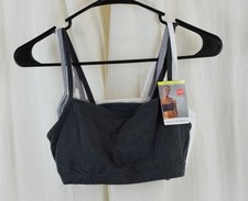 3 PACK Hanes Women's String Cotton Sports Bralette Size Medium