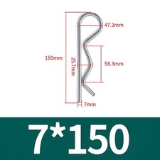 R CLIPS ZINC PLATED STEEL RETAINING PINS 1MM - 7MM SPLIT PINS FOR CLEVIS PINS
