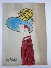Andy Warhol COA Art Painting Original Drawing Vintage Paper Signed