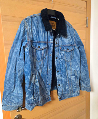 Levi's X by Justin Timberlake Sherpa Fell Jacke Jeansjacke Gr. L Warm gefüttert!